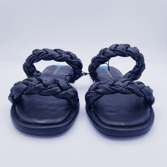 BCBGeneration Taneka Black Braided Sandals NWOT size 6.5 - Picture 2 of 12